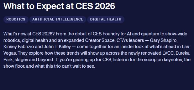what to expect at CES 2026